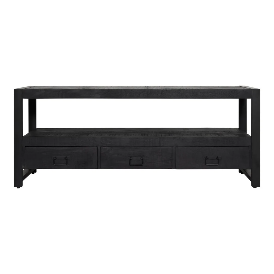 TV-meubel Skeikol Zwart 150 cm - Afbeelding 5