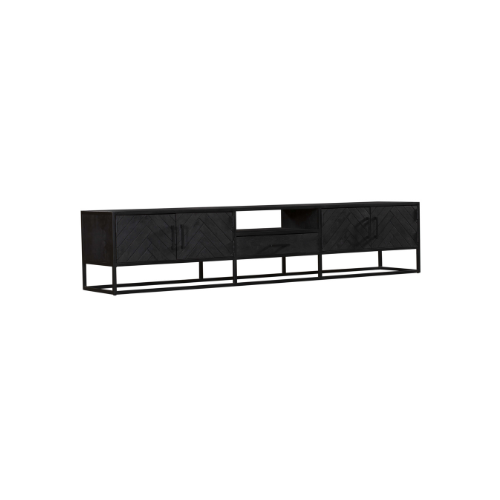 TV-meubel Seeltino Zwart 240 cm - Afbeelding 3