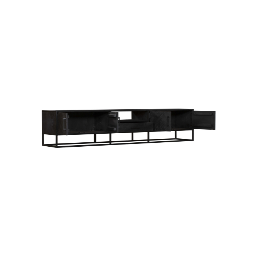 TV-meubel Seeltino Zwart 240 cm - Afbeelding 4