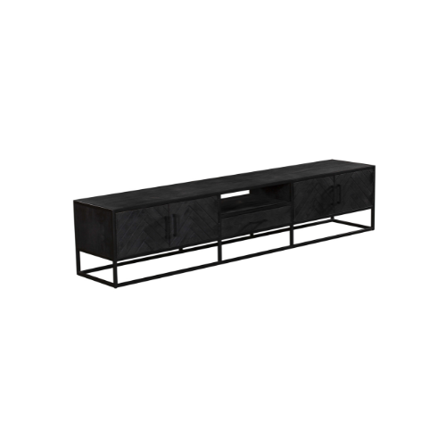 TV-meubel Seeltino Zwart 240 cm - Afbeelding 5