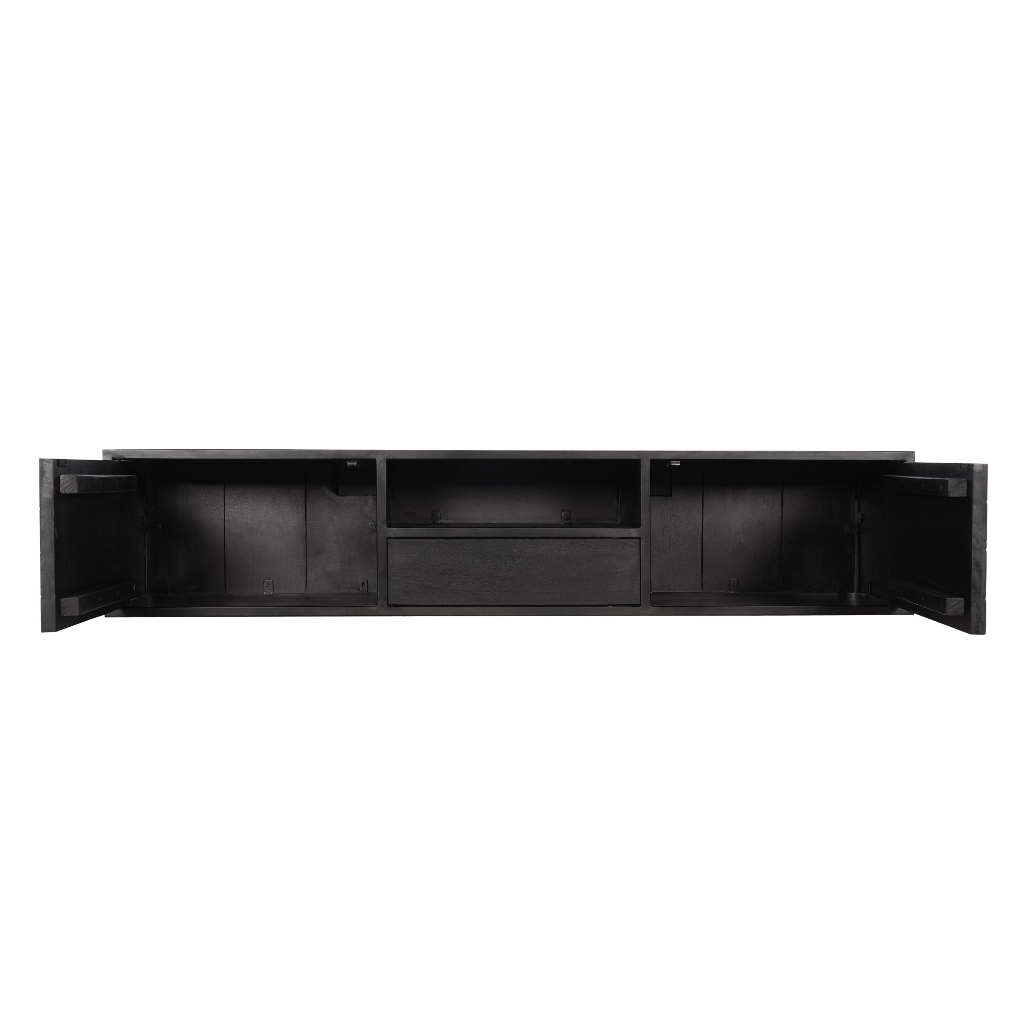 TV-meubel Brunsin Zwart 160 cm - Afbeelding 4