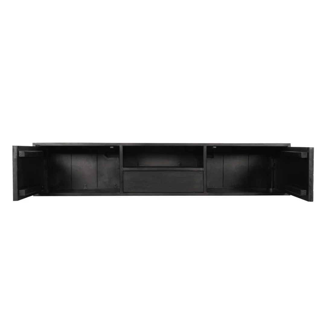 TV-meubel Brunsin Zwart 160 cm - Afbeelding 4