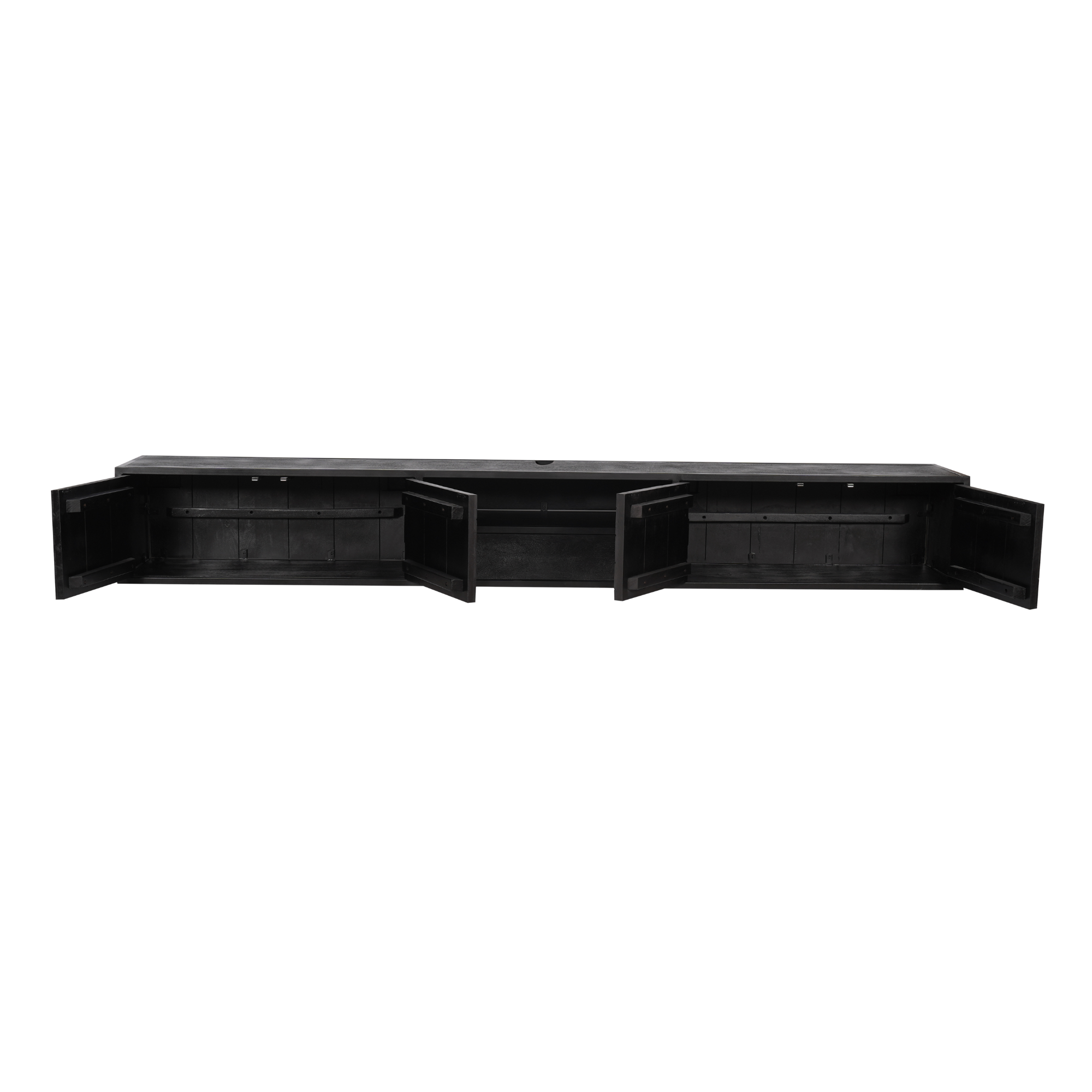 TV-meubel Trarnino Zwart 280 cm - Afbeelding 3
