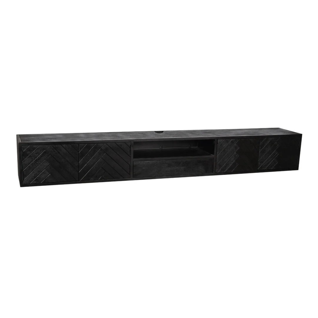 TV-meubel Trarnino Zwart 280 cm - Afbeelding 6