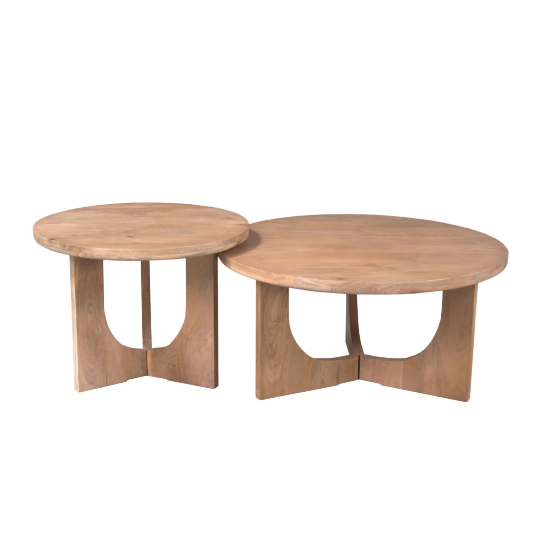 Salontafel Cunaro Mangohout 80 cm - Afbeelding 2