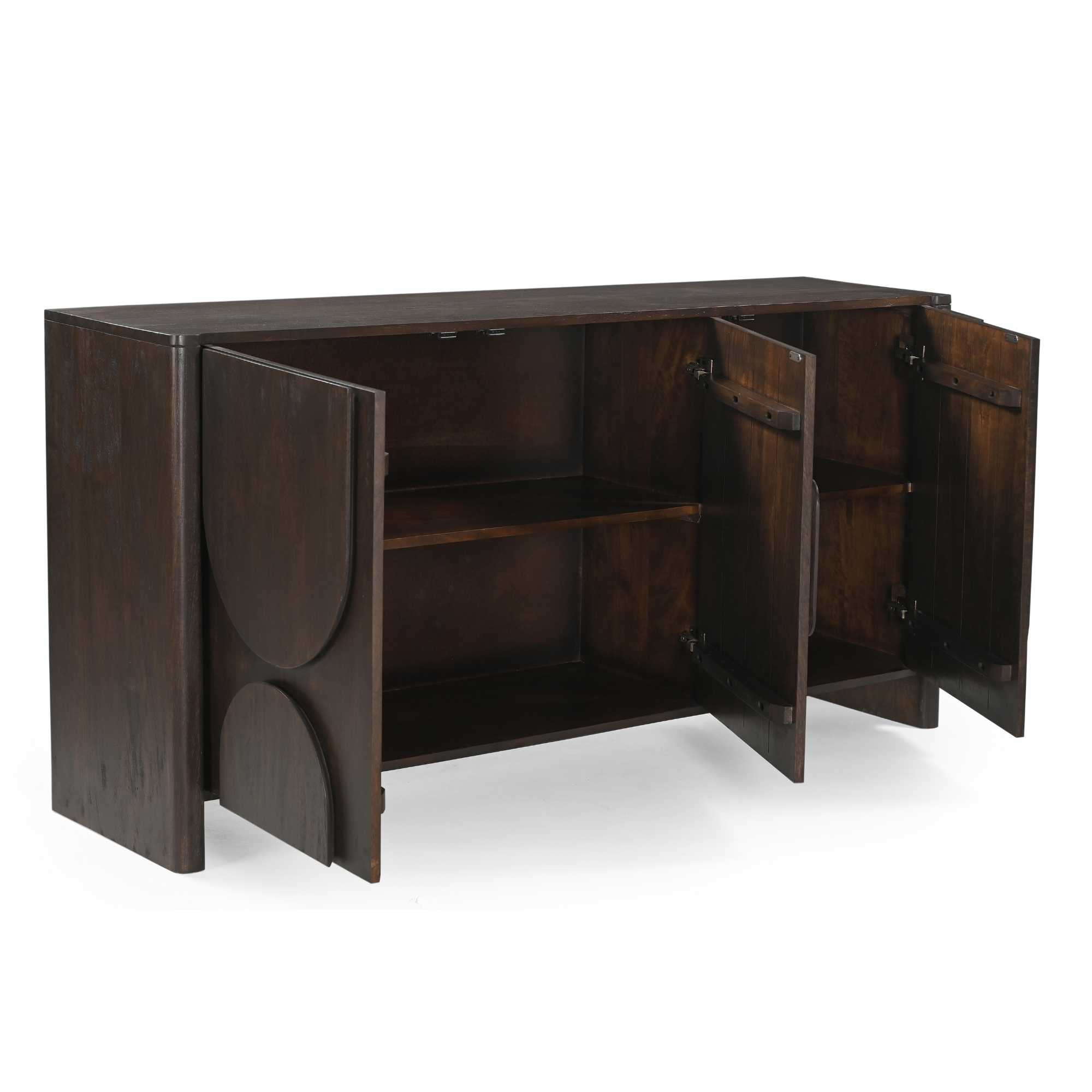 Dressoir Klernund Bruin 160 cm - Afbeelding 4