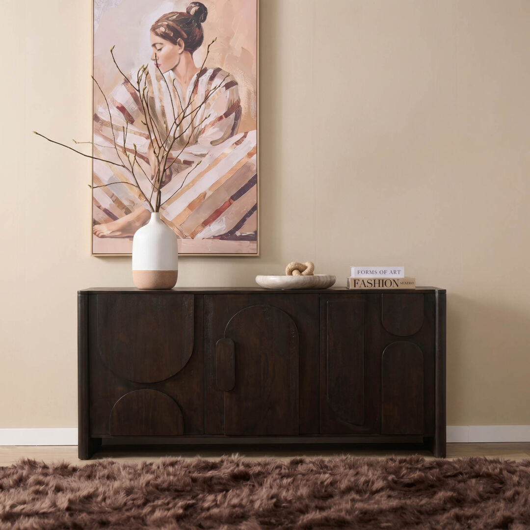 Dressoir Klernund Bruin 160 cm - Afbeelding 7