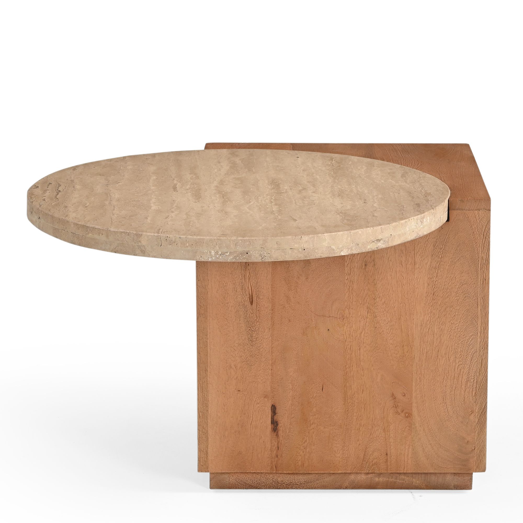 Bijzettafel Zalvel Naturel 60 cm