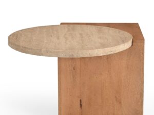 Bijzettafel Sleebano Travertin 60 cm