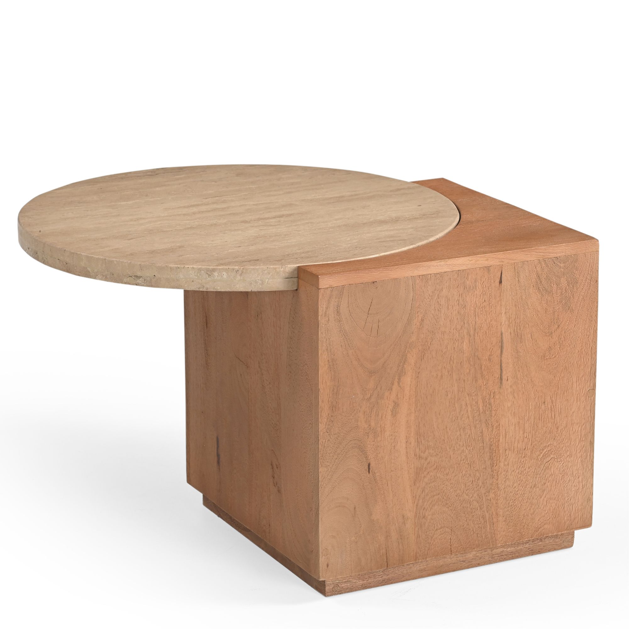 Bijzettafel Sleebano Travertin 60 cm - Afbeelding 3