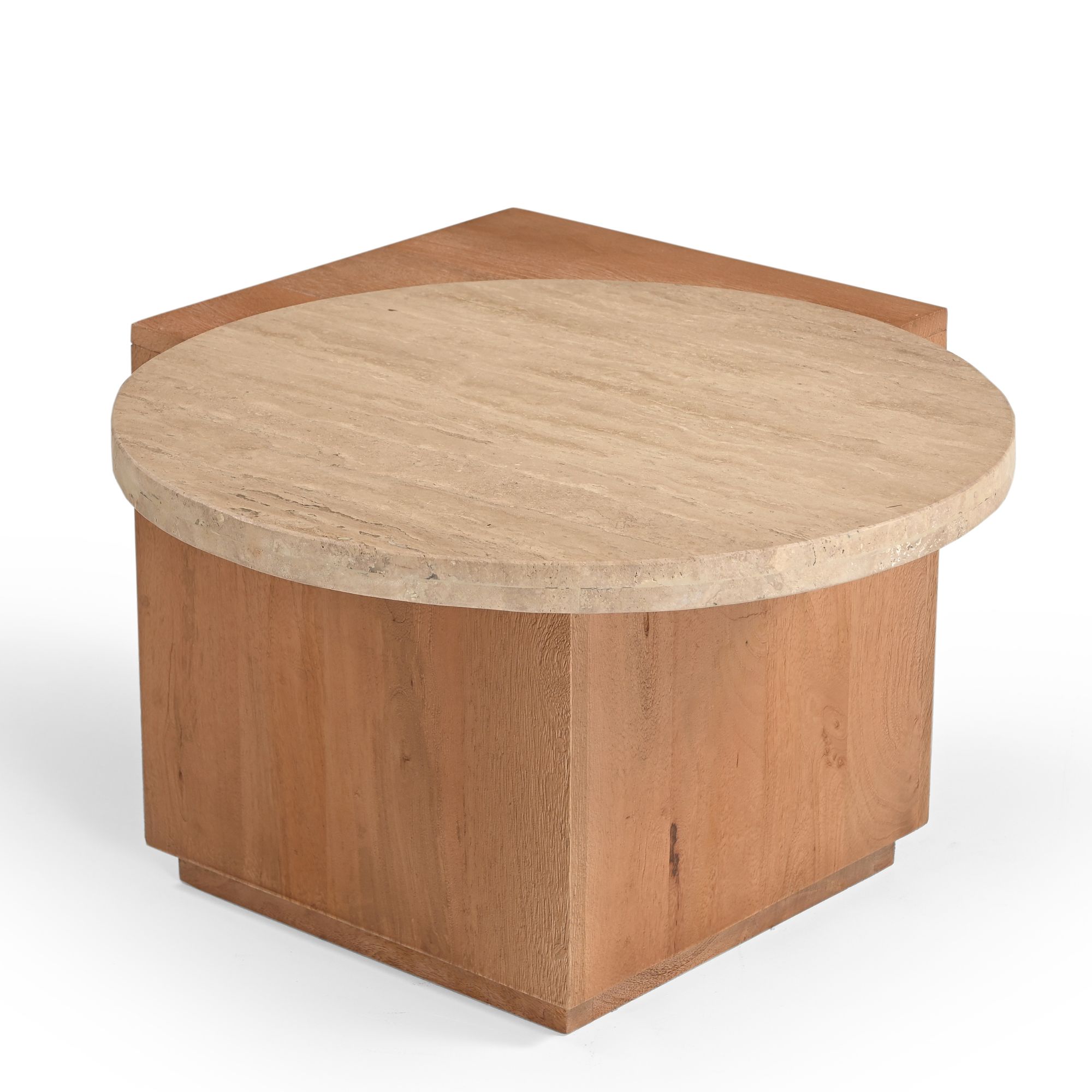 Bijzettafel Sleebano Travertin 60 cm - Afbeelding 4