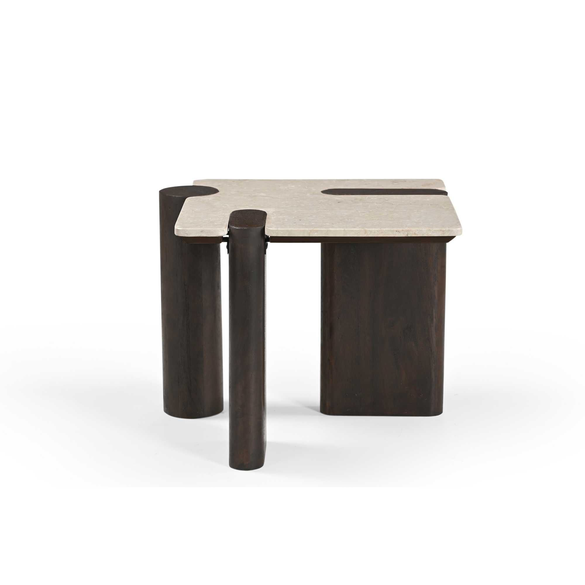 Bijzettafel Brisello Bruin 57 cm - Afbeelding 4