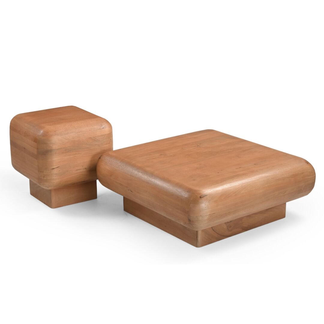 Salontafel Ziemmy Mangohout 80 cm - Afbeelding 3