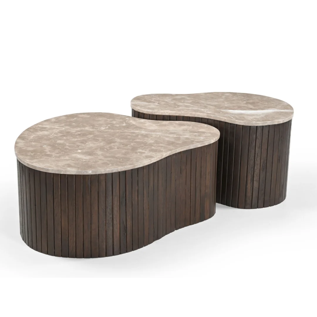 Salontafel Keinsas Bruin 84 cm - Afbeelding 3