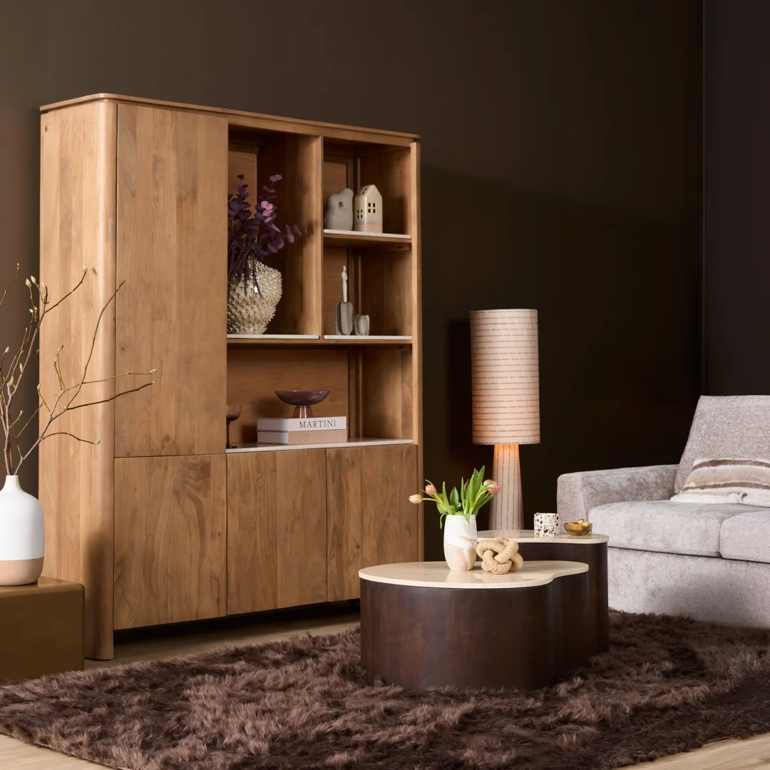 Salontafel Keinsas Bruin 84 cm - Afbeelding 6