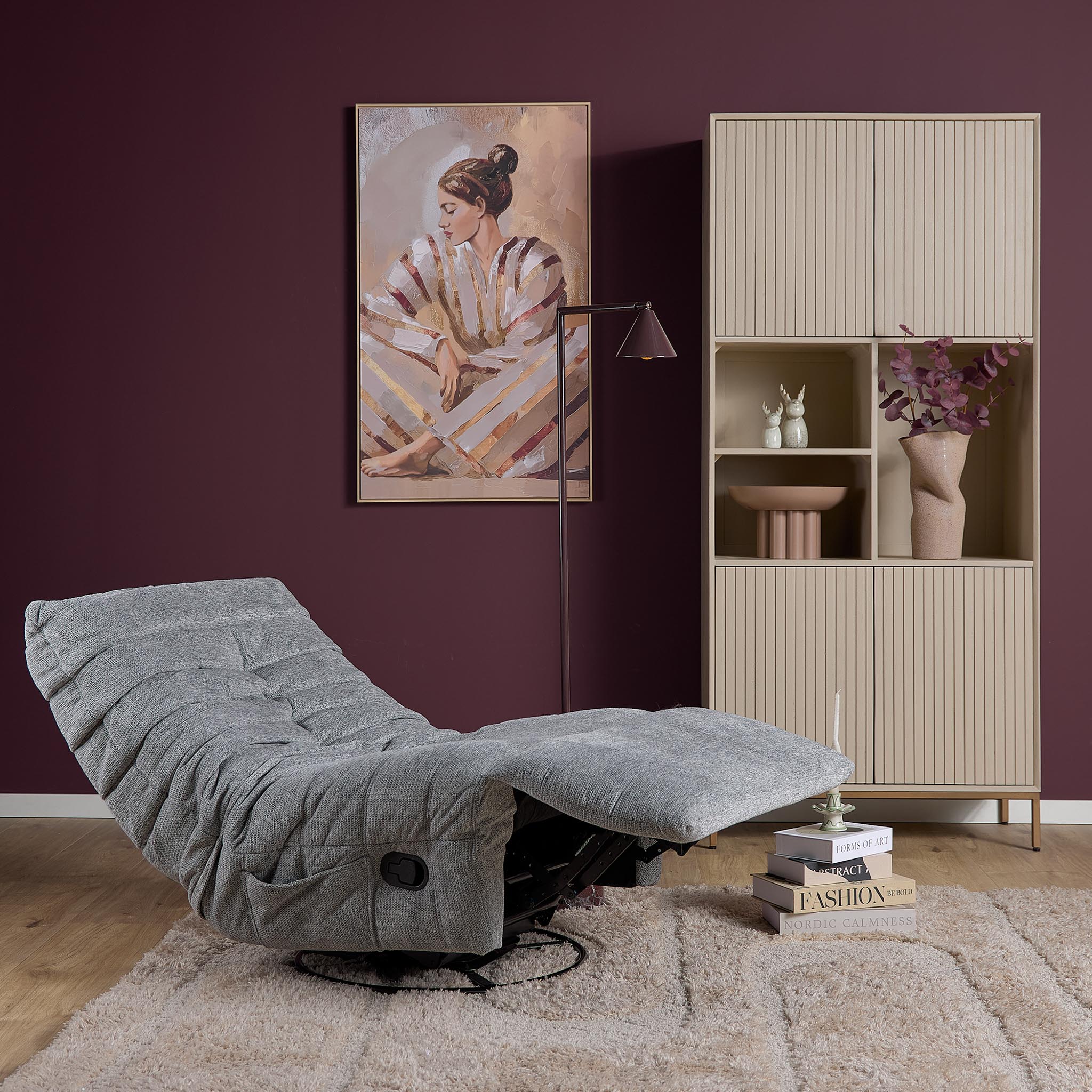 Relaxfauteuil Trubas Grijs - Afbeelding 11
