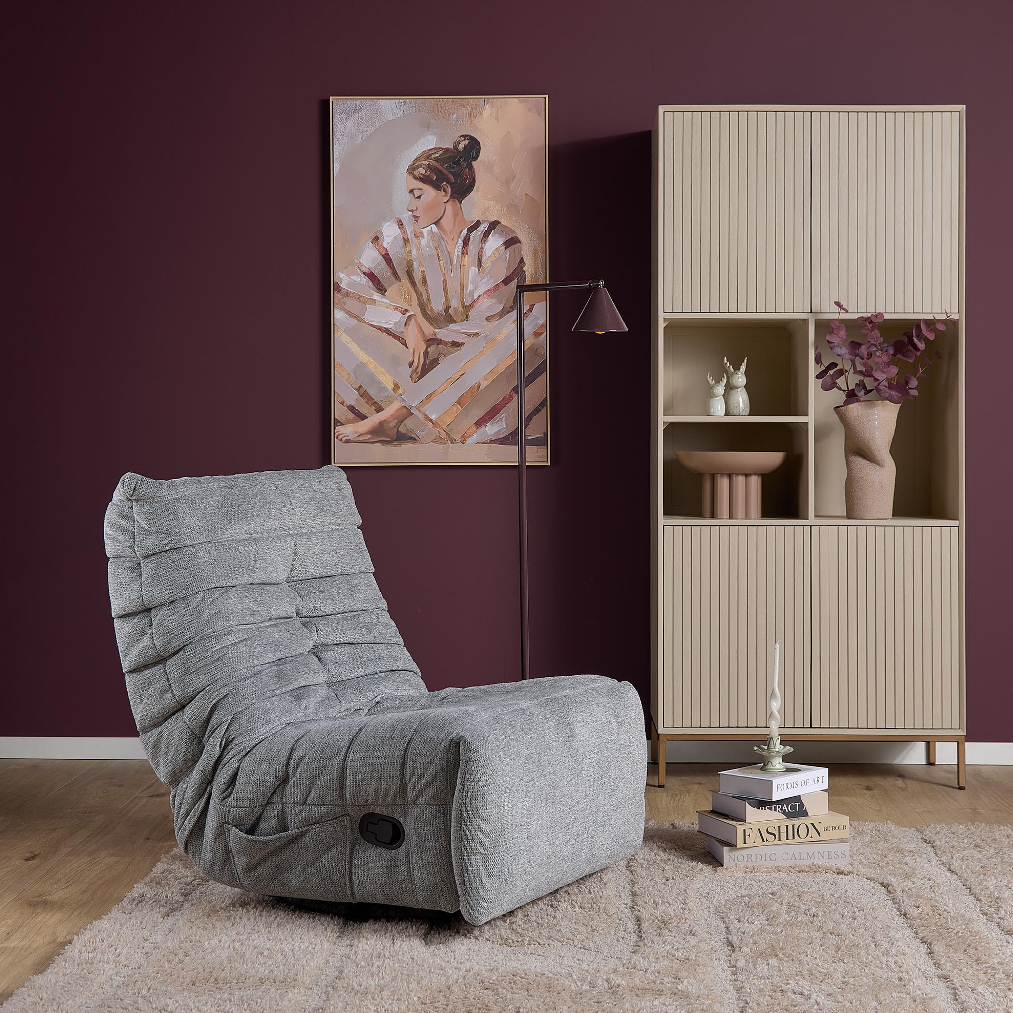 Relaxfauteuil Trubas Grijs - Afbeelding 8