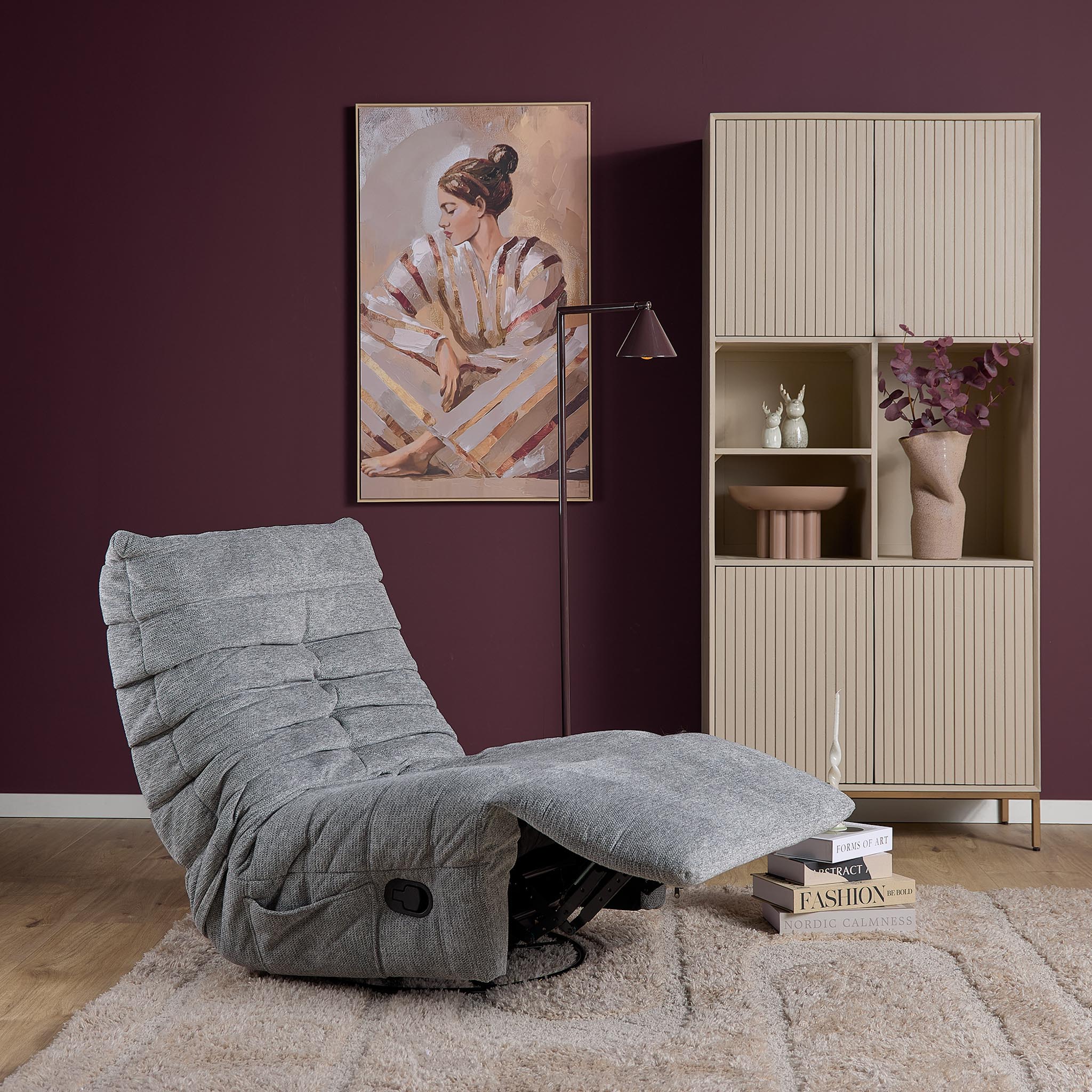 Relaxfauteuil Trubas Grijs - Afbeelding 10