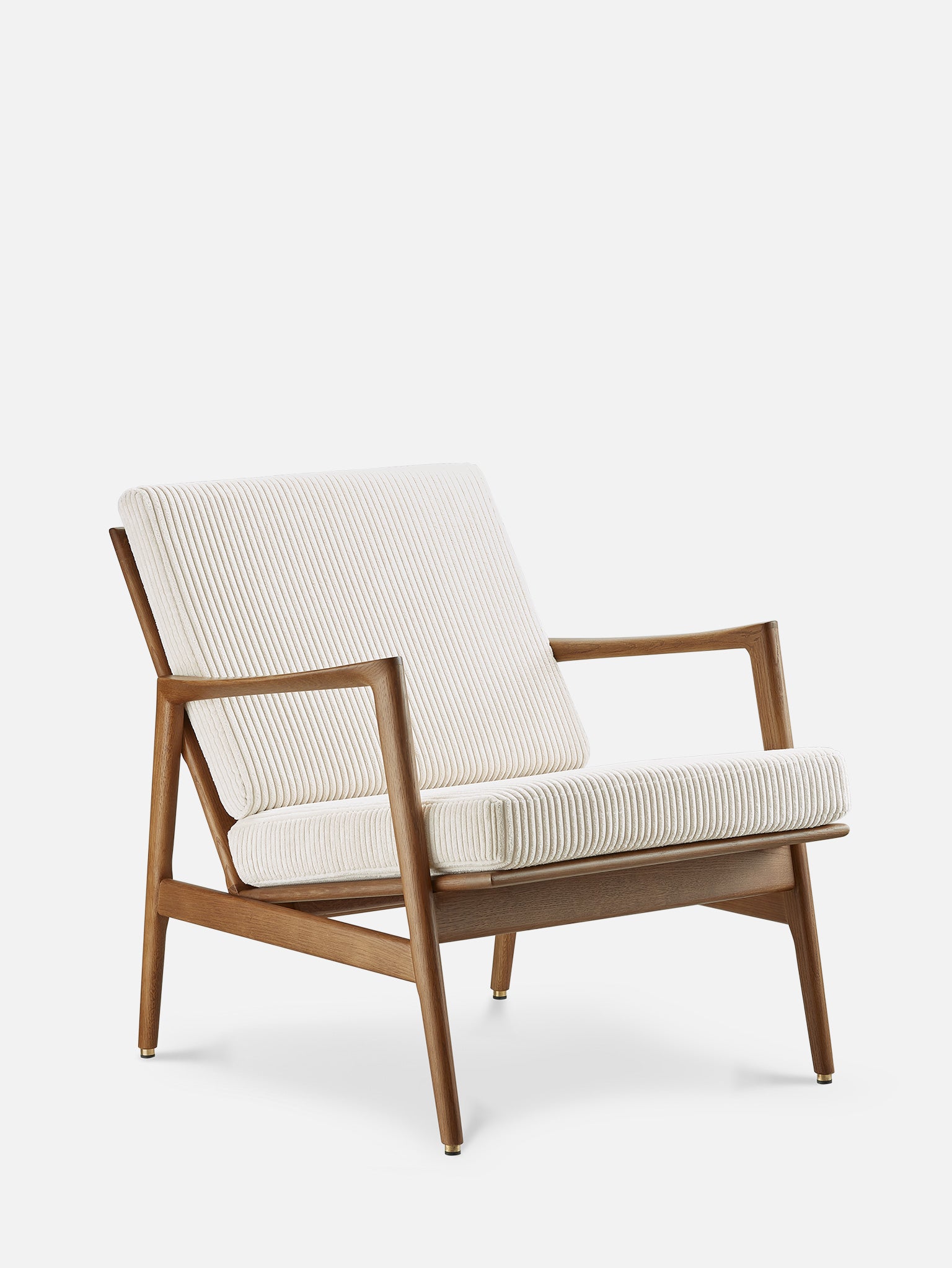 Loungestoel Kokel Hout Crème