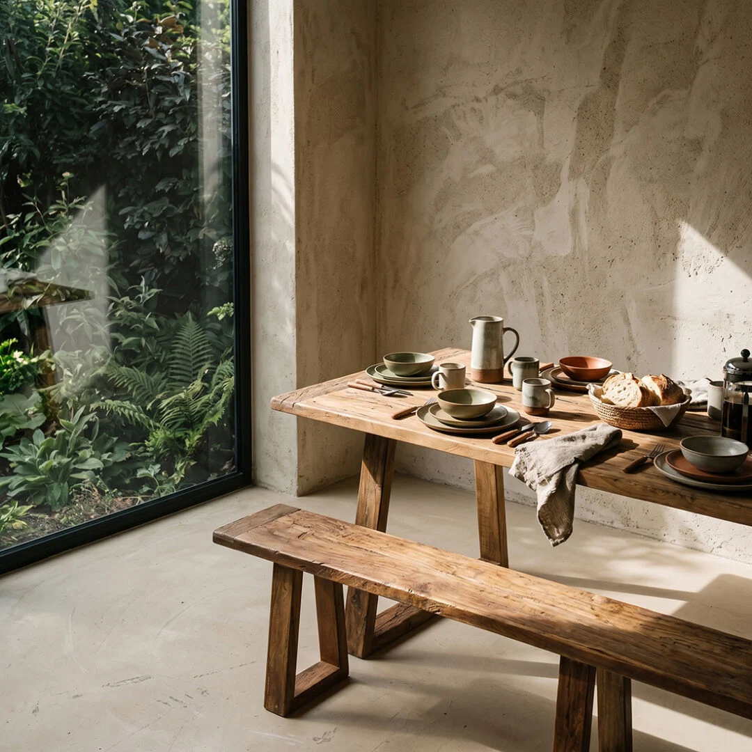 Eettafel Raunsak Hout 240 cm - Afbeelding 11