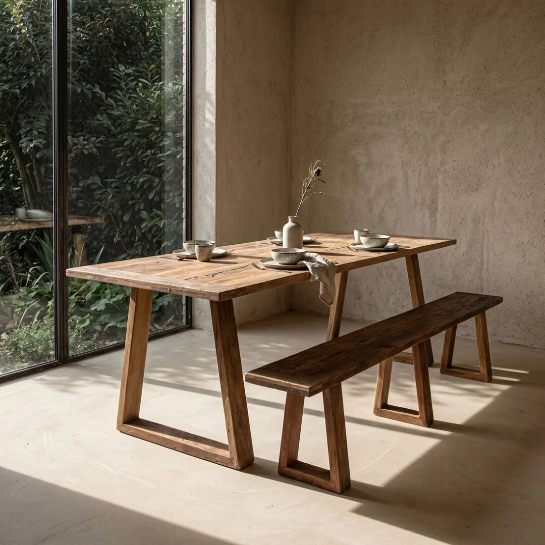Eettafel Raunsak Hout 240 cm - Afbeelding 8