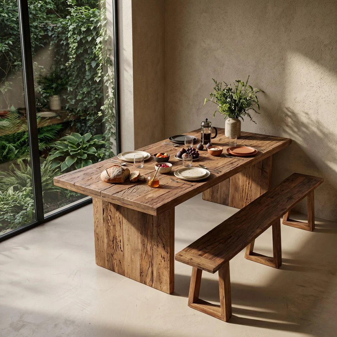 Eettafel Jielly Hout 240 cm - Afbeelding 8
