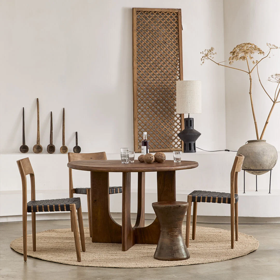 Eettafel Beensano Mangohout 120 cm - Afbeelding 2