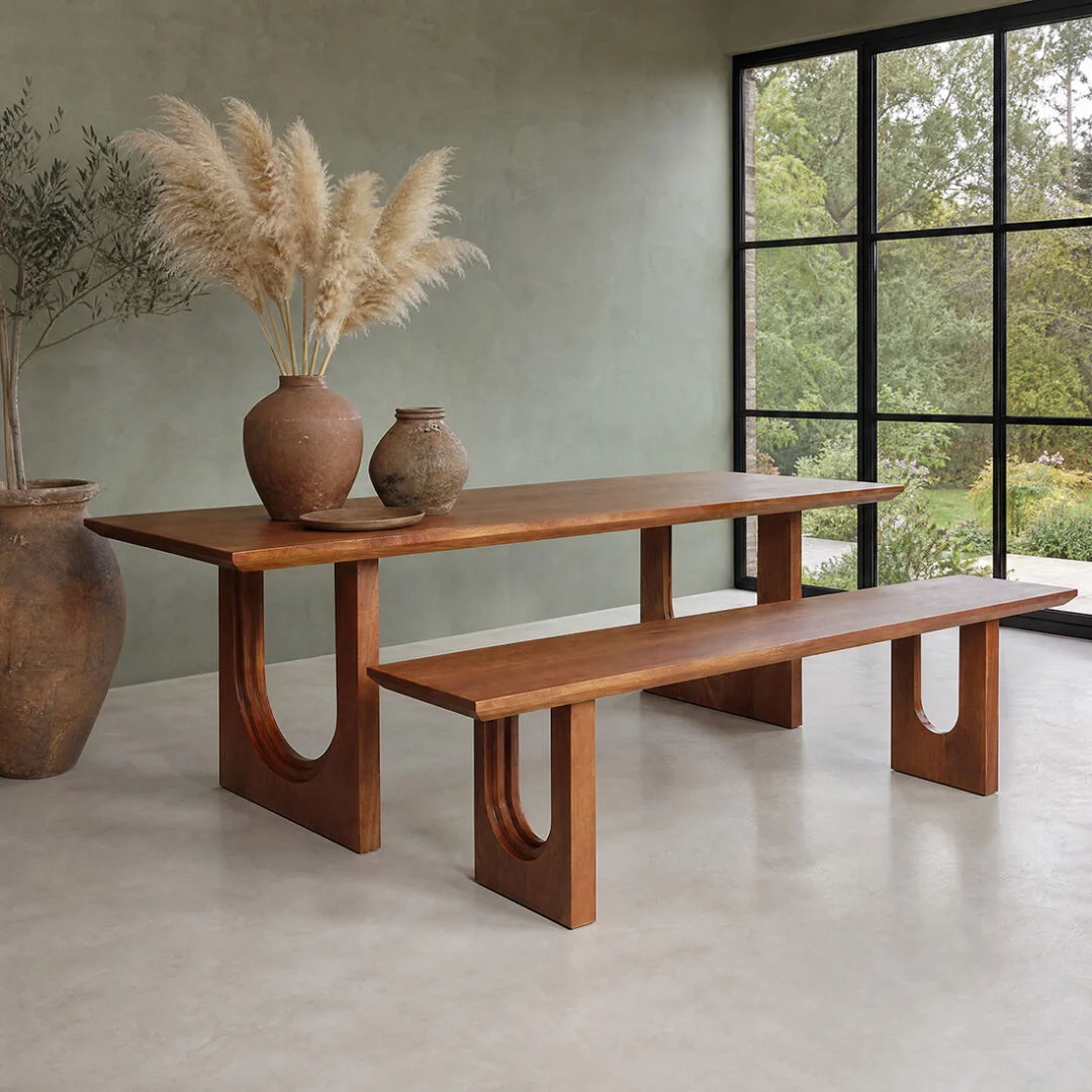 Eettafel Auckland Mangohout 180 cm - Afbeelding 4