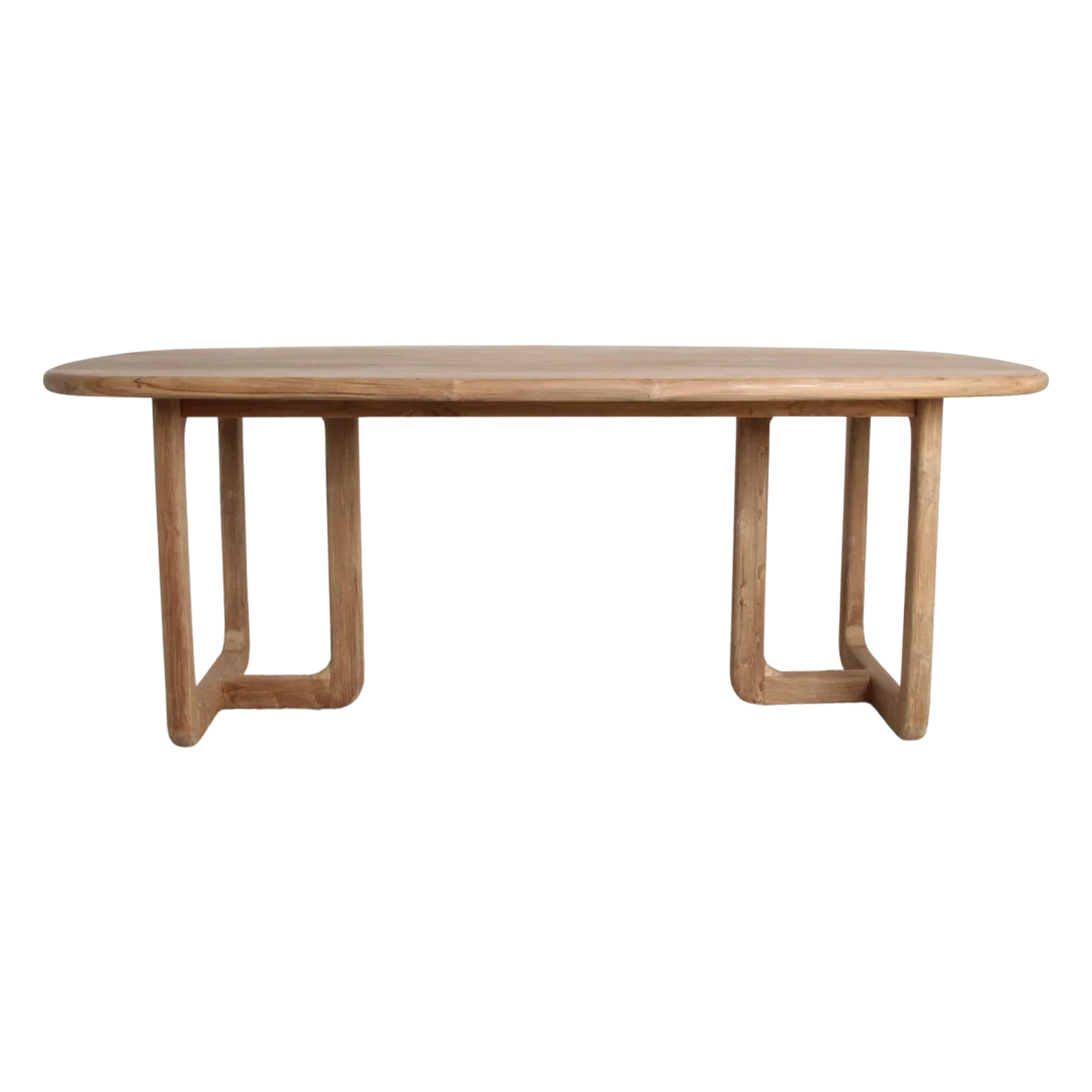 Eettafel Deiboro Teak 200 cm - Afbeelding 2