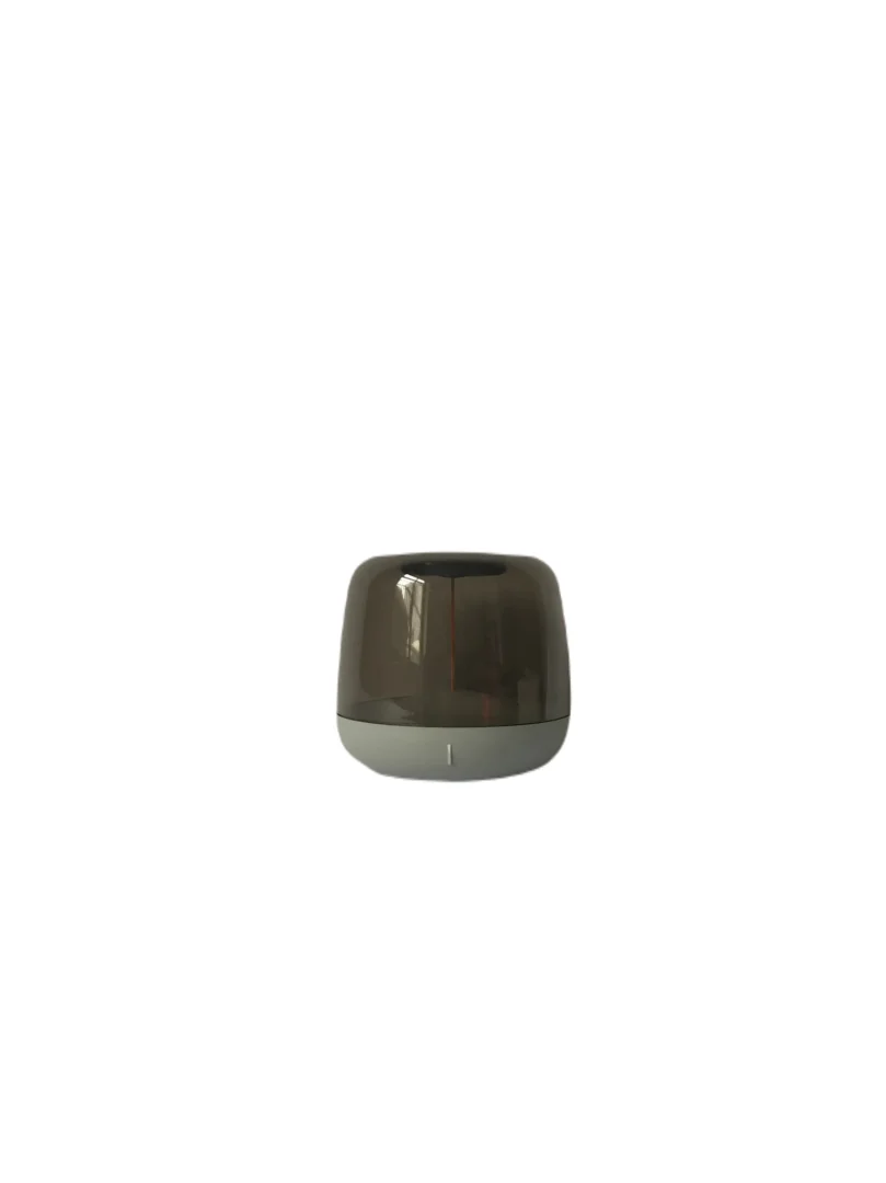 Tafellamp Klilo grijs, rond en compact, draadloos en dimbaar met oplaadbare batterij