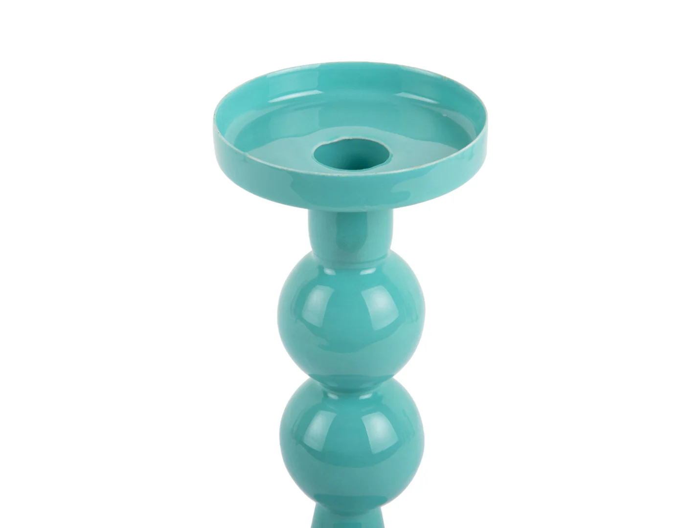 Kandelaar Triermos Turquoise H20 cm - Afbeelding 2