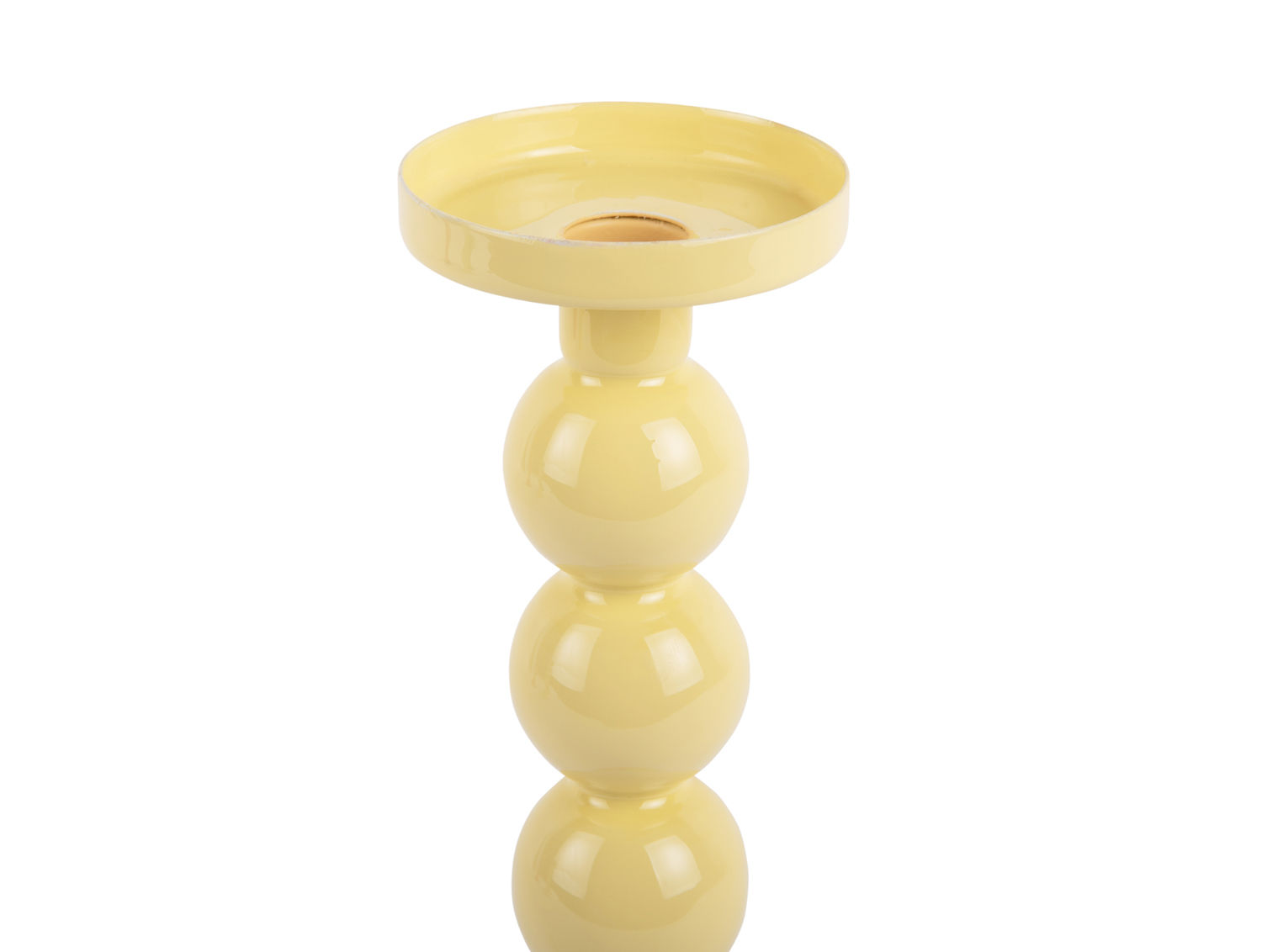 Kandelaar Lhasa Zacht Geel H23 cm - Afbeelding 2