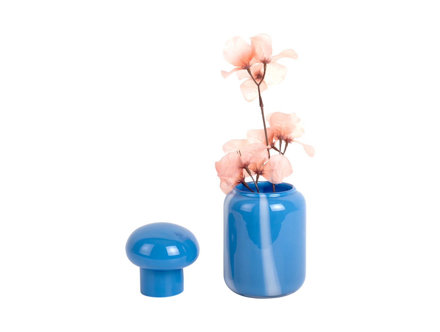 Vaas Geentak Blauw H19 cm - Afbeelding 2