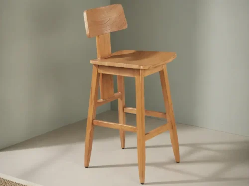 Barkruk Bauldes Teak Naturel