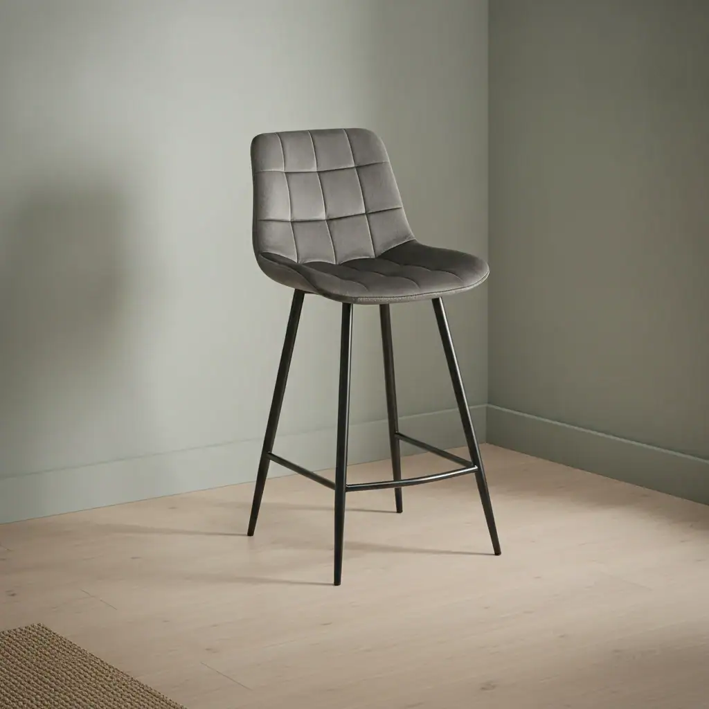 Barkruk Booskang Velvet Taupe
