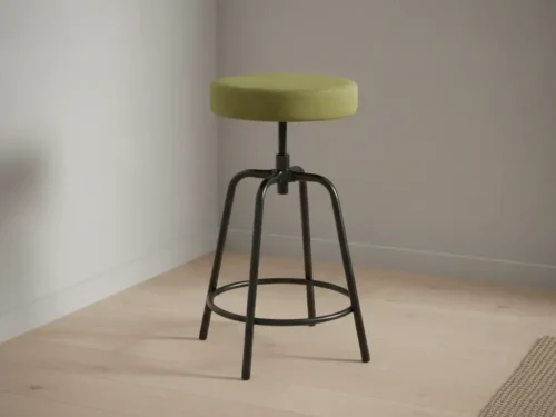 Barkruk Brerral Velvet Zwart