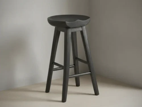 Barkruk Caunea Hout Zwart