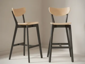Barkruk Dorrane Hout Naturel