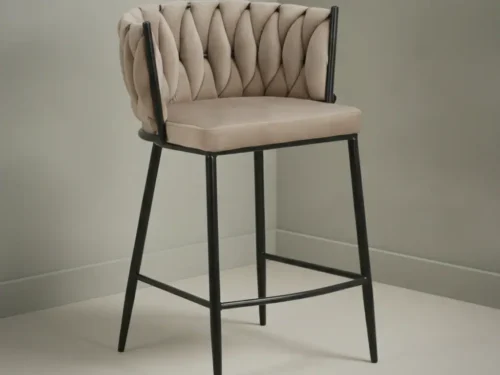 Barkruk Flaaltea Velvet Beige