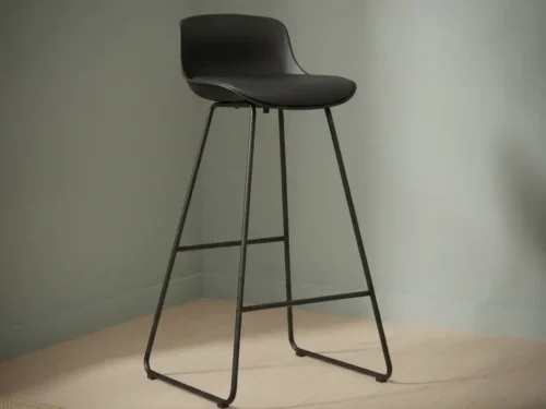 Barkruk Floossy Kunstleer Zwart