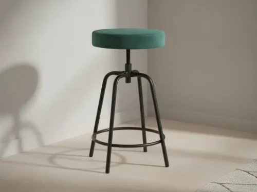 Barkruk Graldel Velvet Zwart