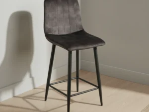 Barkruk Gravarmira velvet antraciet