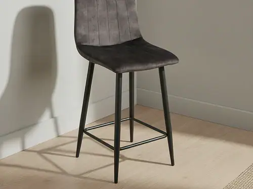 Barkruk Gravarmira velvet antraciet
