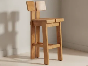 Barkruk Hillonte Teak Naturel