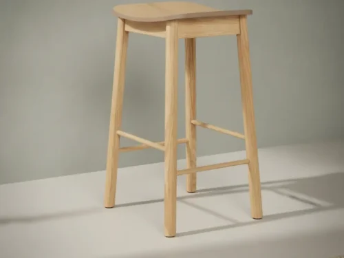 Barkruk Klordea Hout Naturel