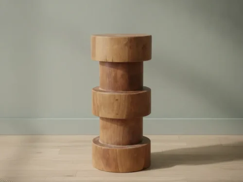 Barkruk Laalino Teak Naturel
