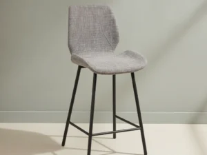 Barkruk Loorrum Chenille Zwart