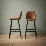 Barkruk Lunnan Kunstleer Bruin