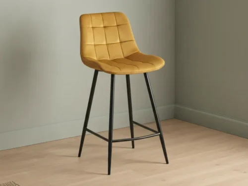 Barkruk Momy Velvet Goud