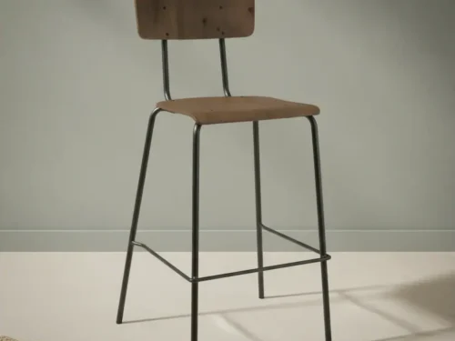Barkruk Peedar Hout Zwart